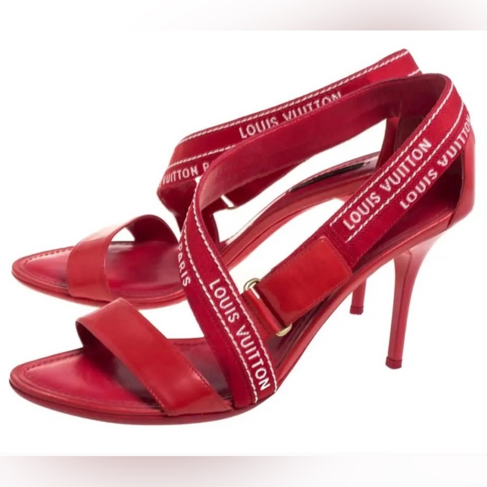 ****SOLD**** Louis Vuitton Strappy Red Heels